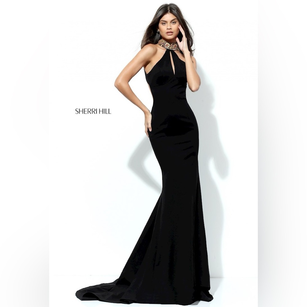 Sherri Hill Black Elegant Dress